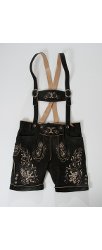 Leder B�xe �Sonntagshose 2010� - Kurz - Schwarz gespeckt