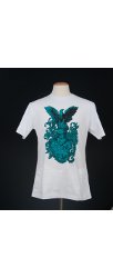 T-Shirt  �UNSER WEG� - white/petrol
