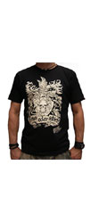 T-Shirt �FRISS ODER STIRB� - black/white