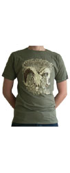T-Shirt �GWALTSACK� - olive/brown