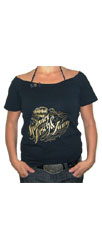 Girlshirt "HAZ Basic Logo Tee" - black