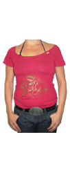 Girlshirt "HAZ Basic Logo Tee" - red