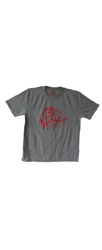 T-Shirt �Himmel, Arsch und Zwirn Logo� - grey/red