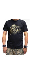 T-Shirt �Himmel, Arsch und Zwirn Logo� - black/gold