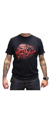 T-Shirt �Himmel, Arsch und Zwirn Logo� - black/red