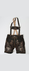 Leder B�xe �Sonntagshose 2010� - Kurz - Moor gespeckt