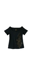 Girlshirt "Lilie SKULL 08" - black