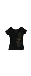 Girlshirt "Lilie SKULL 09" - black