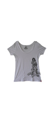 Girlshirt "Madonna" - white/black