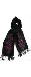 Scarf "Himmel, Arsch und Zwirn" - black/pink