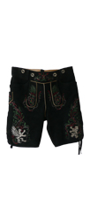 Leder B�xe �Sonntagshose 09� - Kurz - Limited Edition - black